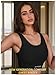 JANESTER Chest Binder Bra for Women,Transgender FTM Binder Trans, Seamless Sport Swim Breast Binder Tank Top J12,Black XL