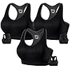 FITTIN Racerback Sports Bras for Women – Padded Seamless Support Bra for Yoga Gym Workout Fitness