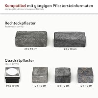 ledscom.de 10er-Set Pflasterstein NEOLUM für außen, IP67, eckig, 10 x10cm, inkl. GX53 RGB Leuchtmittel, 670lm, Smart Home – Ansicht 3