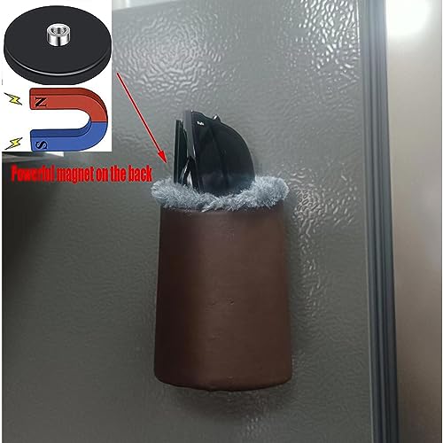 Image of Magnetic eyeglasses frame case, plush lined eyeglasses frame, three-dimensional eyeglasses frame, suitable for bedside desk, refrigerator and so on.