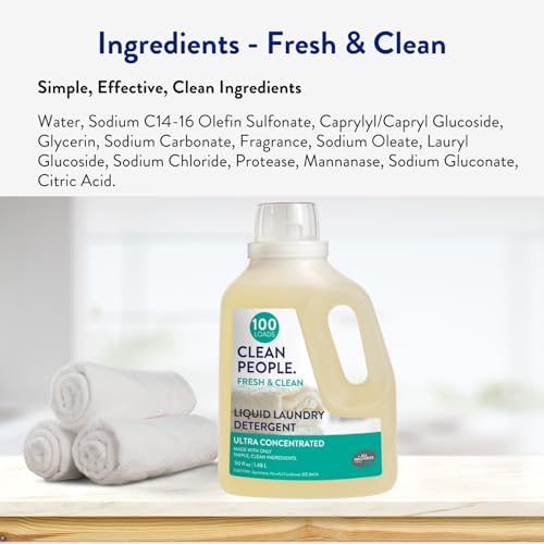 Clean People Liquid Laundry Detergent - Recyclable Packaging, Non-Toxic, Stain Fighting - Image 7