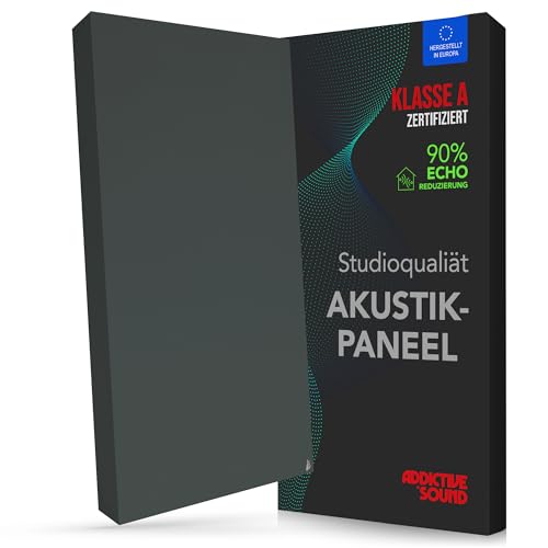 Addictive Sound Schallabsorber Premium 100x50x11 cm, Klasse A, Anthrazit
