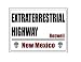 Coole pozaziemska autostrada ruch kosmiczny roswell nowy Meksyk USA retro shabby chic styl vintage obraz metalowa tabliczka na ścianę znak magnes na lodówkę