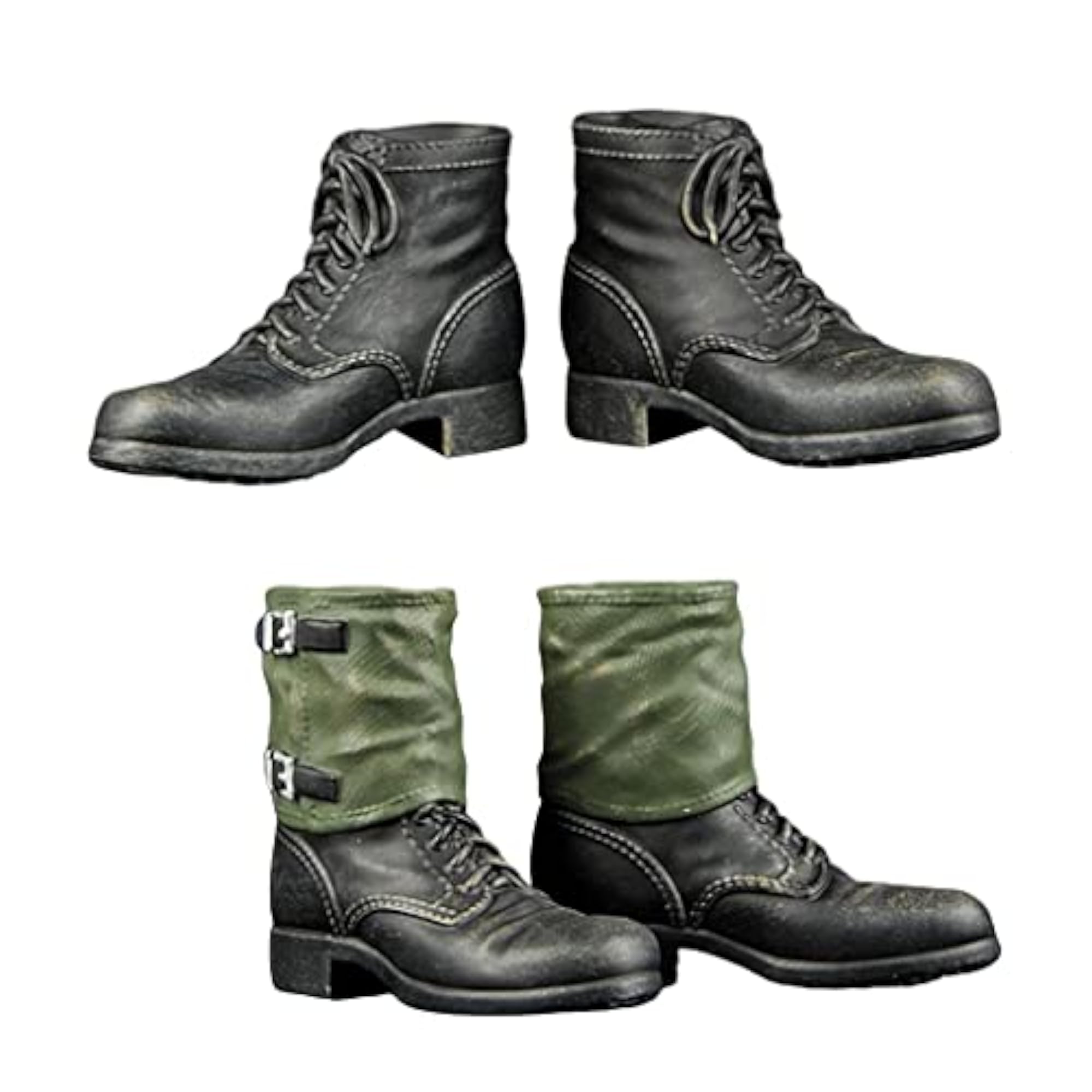1/6th Scale Handmade Combat Boots for Action Figures