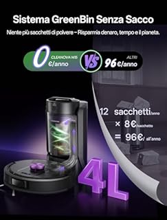 Vexilar Upgrade Robot Aspirapolvere Lavapavimenti con Mappatura 15000Pa,3 Ore Autonomia,Svuotamento Automatico,Senza Sacco W15 Aspirapolvere Robot Lavapavimenti Mappatura con Stazione per Pavimenti