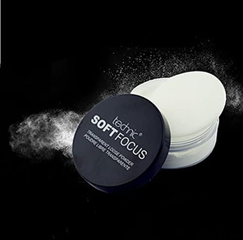Technic Soft Focus Transparent Loose Powder - Silky & Lightweight Fixing Face Powder - Absorb Oil, Set Makeup And Hide Imperfections & Fine Lines - 50G
