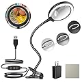 LED Magnifying Lamp with Clamp, Raweao 3X Lighted Magnifying Glass with Light for Reading, Seniors, Hobbies, Craft