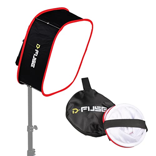 Kamerar D-Fuse Large LED Light Panel Softbox: 12″x12″ Opening, Foldable, Portable Diffuser, Carrying Bag, Strap Attachment, Photography, Photo Video Kamerar D-Fuse Large LED Light Panel Softbox: 12″x12″ Opening, Foldable, Portable Diffuser, Carrying Bag, Strap Attachment, Photography, Photo Video