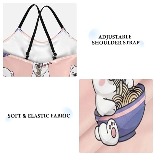 Little Girls Bathing Suits, Summer Beach Apparel 3-10 Y, Cute Cartoon Bears Bowl3