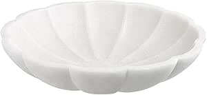 Uttermost Petal Contemporary Style Ricestone Bowl in White Finish