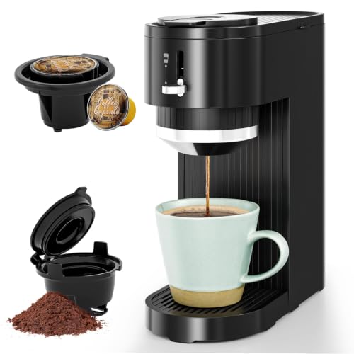 COWSAR Single Serve Coffee Maker 2 in 1 Brewer