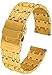 Produktbild FIREFOX Ersatz- Uhrenarmband extra lang Überlänge Edelstahl voll massiv gelb Gold vergoldet Breite 18mm MB-04-D18 Quick Release