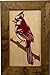 Bellewood Designs Red Cardinal Bird Gun Concealment Furniture - Handcrafted Hidden Gun Storage Wall Decor - Hidden Gun Shelf with Magnetic Lock for Quick Access
