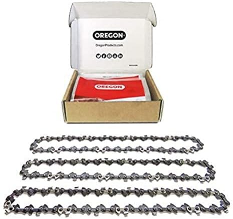 Oregon Chainsaw Chain for 18-Inch (45 cm) Bar -62 Drive Links  low-kickback chain fits Husqvarna, McCulloch, Mac Allister and more (91P062X3) (Pack of 3)