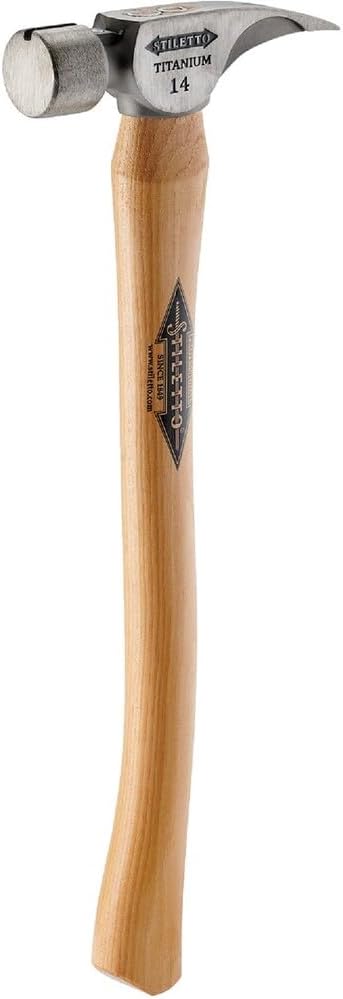 Stiletto Tools Inc TI14SC Titan 14 Oz Titanium Framing Hammer With Curved Handle