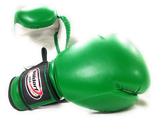 Woldorf Usa Boxing Gloves Kickboxing Muay Thai Punching Bag Vinyl Green - Durable Multi Layered Foam Padded Offers Unbeatable Price Adult Size 14Oz #TOP1