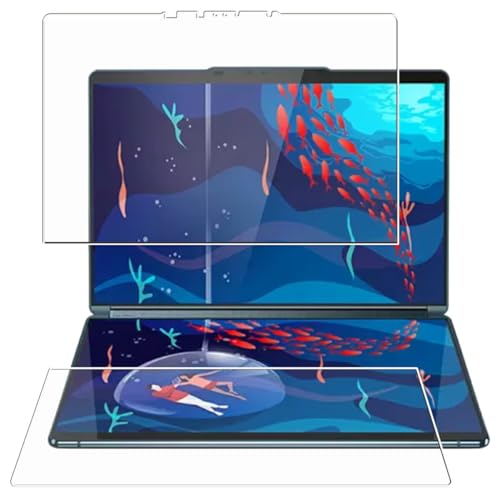 CLEARVISTA [2���g(��ʁ{�Z�J���h�f�B�X�v���C)] Lenovo Yoga Book 9i Gen 8 13.3�C���` 2023�N���f���p [���d�x10H �Ռ��z�� �u���[���C�g�J�b�g �R�� �N���A] �I�[���C���n�C�X�y�b�N�t�B���� �ی�t�B��