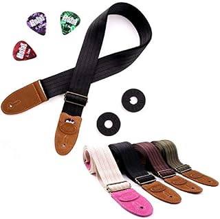 Guitar Strap for Acoustic, Electric and Bass Guitars, Straps Fits also Mandolins