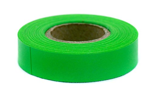 ChromaLabel 0.50 Inch Clean Remove Color Code Tape, 500 Inch Roll, Green