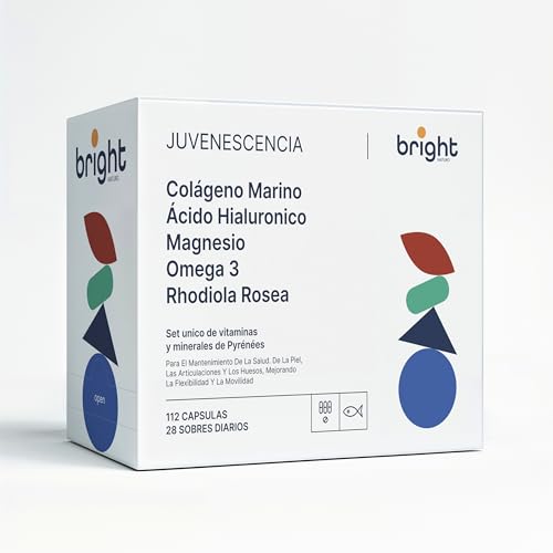 Colágeno marino hidrolizado Ácido-hialurónico + Magnesio Quelado + Omega 3 + Rhodiola Rosea- tu aliado esencial para preservar la juventud, vitalidad y regeneración del cuerpo | 28 Dosis Diarias
