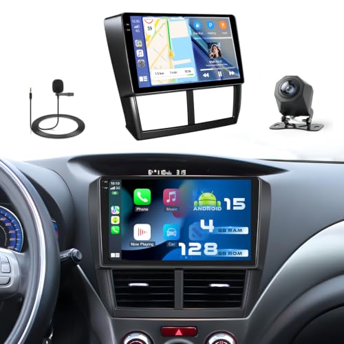 4+128G Android 15 Car Stereo for Subaru Forester Impreza WRX STI 2008-2012
