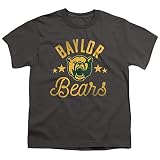 Baylor University Official Bears Unisex Youth T Shirt,Charcoal, Medium