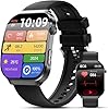 Lgnitek 2026 Nuovo Smartwatch Con ECG, 2.2” Curvo Orologio 𝐆li𝐜𝐞𝐦𝐢𝐚 24H Pressione Sanguigna/Frequenza Cardiaca/HRV/SpO2/Acido Urico/Lipidi/Sonno Per Uomo Fitness Tracker,IP68 IOS Android
