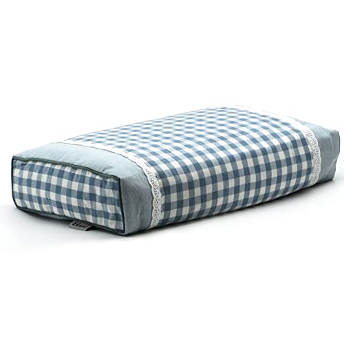 Edomi Pillow For Side Sleepers Bed Firm Pillow With Washable Removable Cover Cooling Pillow For Neck And Shoulder Pain Relief Square Pillow For Sleeping (17X10 Inch, Blue) #TOP16