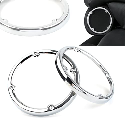 Chrome Motorcycle Tour Pak Speaker Trim para Harley 2014-2019 miniatura 6