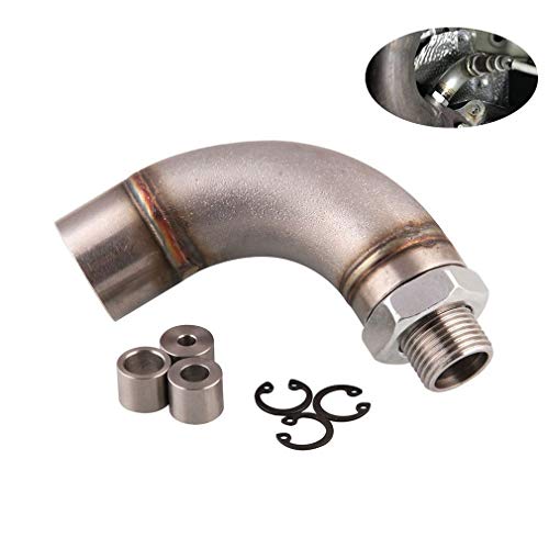 XIOSOIAHOU Sensor de oxigeno En Forma de J Tema oxígeno del Coche del Sensor de Acero de la oxidación de tuberías tubería común Inoxidable 11619 Cover