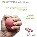 Official Size, Soft Practice Lacrosse Training Balls, Pink - 6 Pack