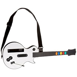 Wireless Guitar for Wii Guitar Hero and Rock Band Games (Excluding Rock Band 1), Color White