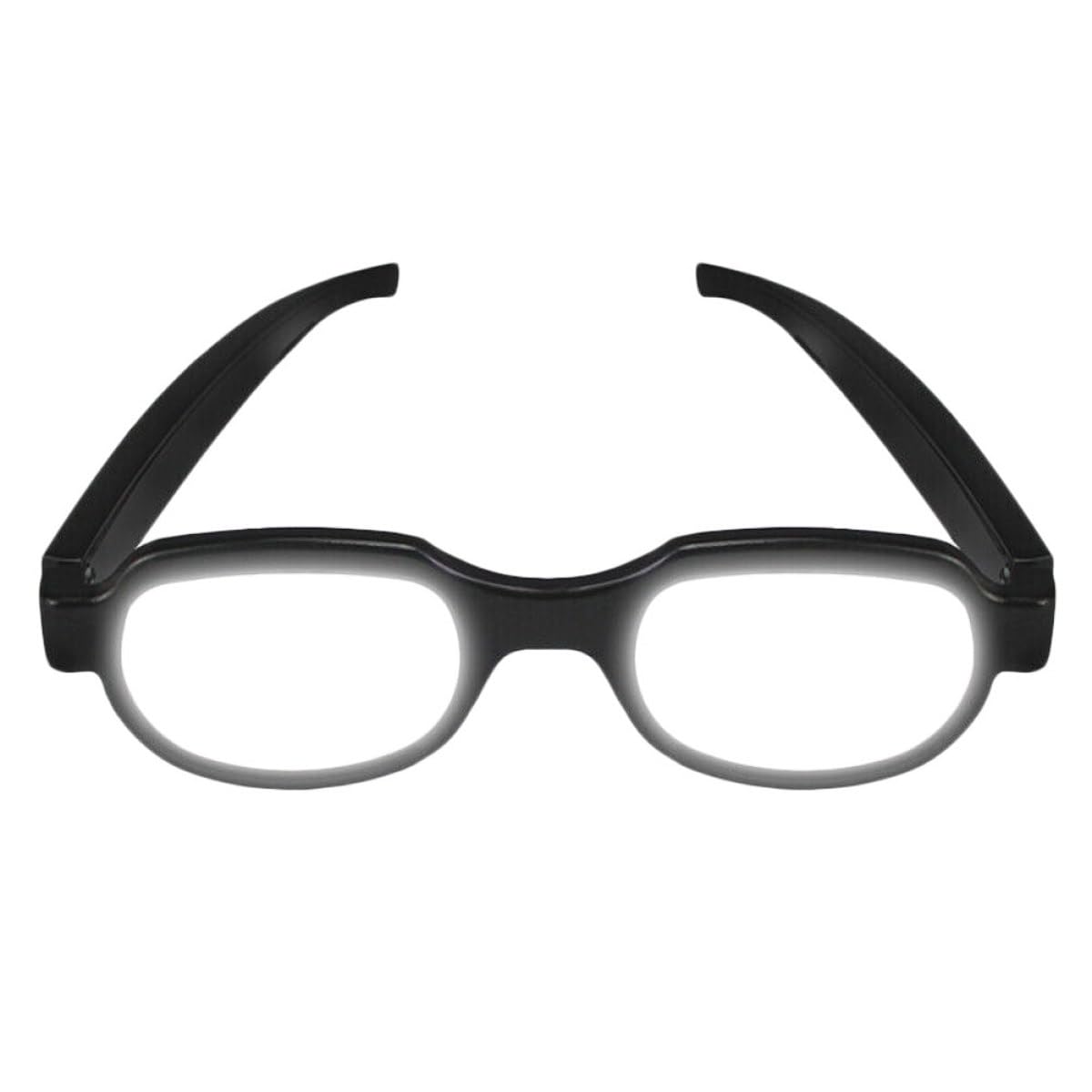 Genérico Gafas Luminosas LED Estilo Único y Divertido de Diseño Novedoso Carga USB en Plástico Negro Color Aleatorio Gafas de Fiesta Ideales para Photo Prop y Mascaradas