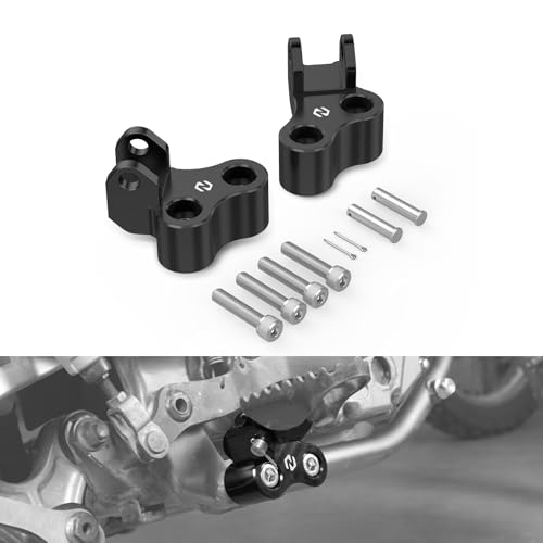 Support repose-pieds abaissé noir Suzuki DR650SE kit rabaissement aluminium