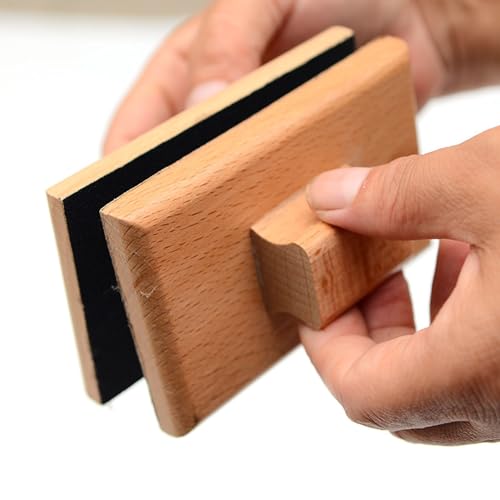 image for FOSA Musical Sand Block 1 Pair for Music Teaching, Wood Block Musical 