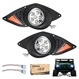 10L0L Golf Cart Head Light Kit for YAMAHA Drive G29 2007-2016 Gas or Electric Golf Cart - Front Driver Side and Passenger Side Replace 12V Headlights Light Kit Assembly, 3Pin Connector Included