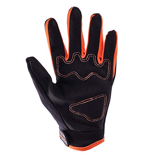 Typhoon Youth Glove & Goggle Combo Motocross Offroad Atv Mx Dirt Bike - Orange - Xl #TOP4