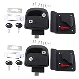 KVSERT 2 cerraduras de puerta de entrada de RV tipo empuje R3 cerradura de puerta mecánica para RV, caravana, , accesorios de autocaravana