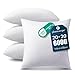 Phantoscope 4 Packs Throw Pillow Inserts Hypoallergenic Square Form Sham Stuffer 20 x 20 inches
