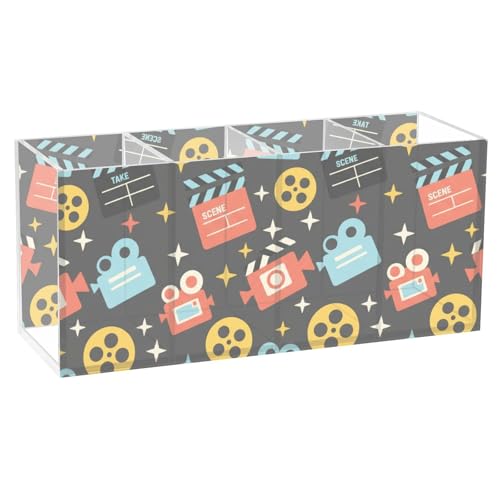 Cinema Film Camera Print Pen Holder