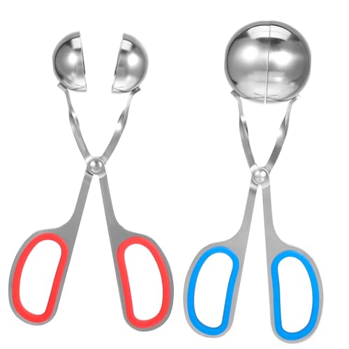 MAGICLULU 2pièces Pince à Boulettes De Viande Acier Inoxydable Moule à Boulettes Antiadherent Pour Viande Et Outil Facile à Nettoyer Et Utiliser