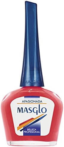 MASGLO Nail Polish Color - Made in Colombia - Masglo Esmalte para Uñas 13.5 ml - APASIONADA