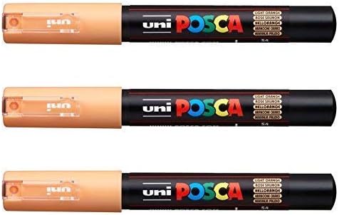 Posca PC-1M by Uni-Ball - White [PACK OF 3]