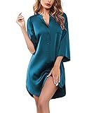 【Damen-Nachthemd】Dies ist ein Vier-Jahreszeiten-Nachthemd. Perfekt für Freizeitkleidung zu Hause, Hochzeitsfeiern, Pyjama-Partys, Reisen und mehr.