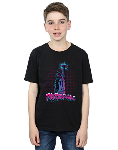 Absolute Cult Ready Player One Boys 8-Bit Scoreboard T-Shirt Black 7-8 Years