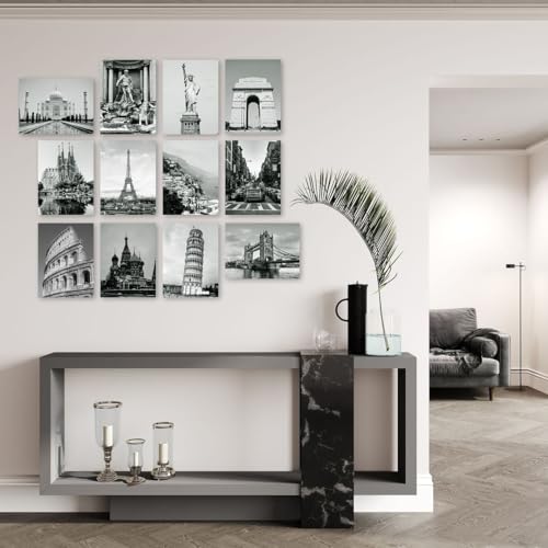 CVANU A4 12pcs Beautiful Places Printed on Poster Wall Art Collage Kit with Glue Dot Tape for Wall Decoration (11.5inchX8.4inch)_164
