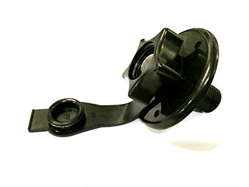 Valterra Black 2-3/4" Rv City Water Fill W/Flange #TOP1