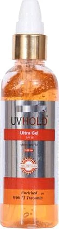 Image of UVHOLD SPF 30 Sunscreen Gel | Broad Spectrum UVA UVB Protection for Daily Sun Care | Non Sticky Formula | 100ml