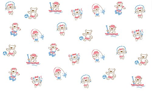 Graham Medical 283 Activity Bears Tissue/Poly/Tissue Pediatric Gown, 20" Width, 36" Length (Pack of 50)