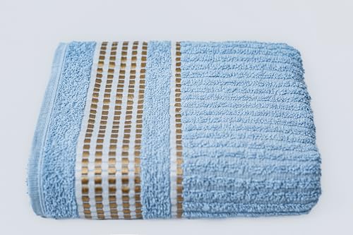 4 Toalhas de Banho Entrelar, linha Favo de Mel,100% Algodão - Macia, 70cm x 1,45m, gramatura 375g/m²